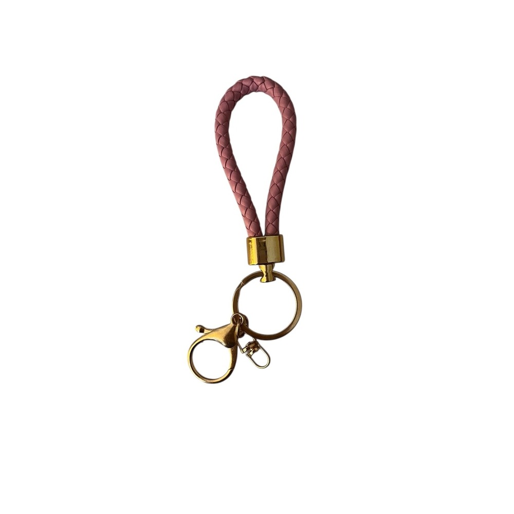 10 Pink Leather Wrist Lanyard for Keys, Key Chains ID Badges Card Wallet Phone - Picture 2 of 2